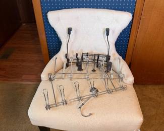 Sitting chair over the door hangers