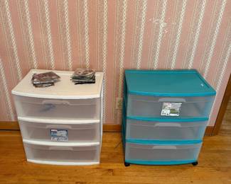 Plastic drawers