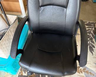 Faux leather office chair