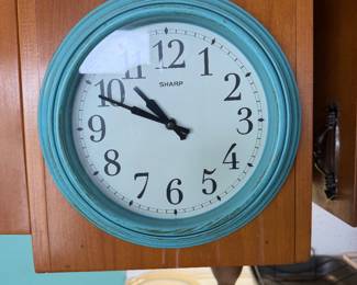 Teal clock