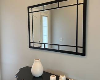 Alden Decor Zander Iron Rectangle Mirror