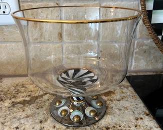 MacKenzie-Childs Tango Trifle Bowl,