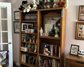 Books, stuffed animals, figurines