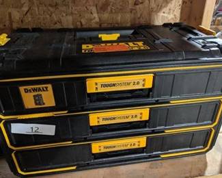 DEWALT Toughsystem 2.0, 12.3 in. W Tool Box 3-Drawer