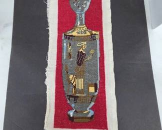 Hand-Stitched Tapestry Vase Design