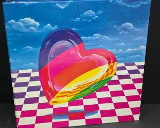 Lisa Frank Binder With Rainbow Heart Design