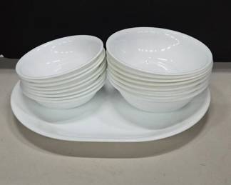 Corelle Livingware White Dinnerware Set