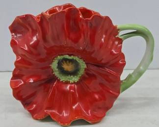 Royal Bayreuth Bavarian Poppy Creamer Pitcher
