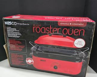 Nesco 18-Quart Roaster Oven in Red