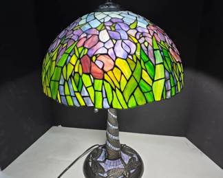 Tiffany-Style Stained Glass Table Lamp