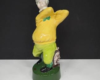 Porcelain Golfer Decanter by Hassenplug