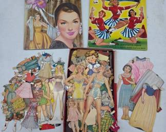 1950s Paper Dolls and Clothing Collection