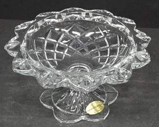 Poland-Made 24% Lead Crystal Compote
