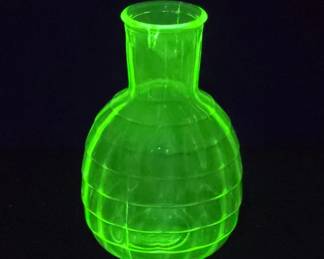 Uranium Vaseline Glass Vase