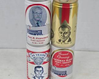 Anheuser-Busch Commemorative Beer Cans