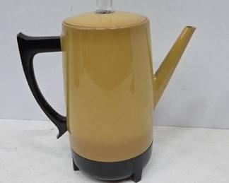 Yellow Electric Coffee Percolator Works