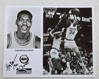 Signed Hakeem Olajuwon Promo Photo