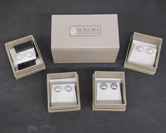 Honora Cultured Pearl Earrings Set