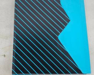 80's Data Center Binder with Chevron Design