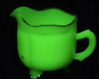 Uranium Vasaline Glass Creamer