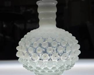 Fenton Hobnail Glass Bottle