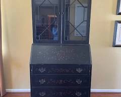 black lacquered Secretary