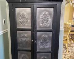 punched tin pie safe