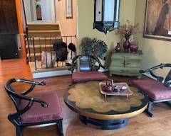 3 Baker Co Horseshoe Asian Chairs, oriental round table