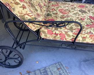Wrought Iron Chaise Lounge