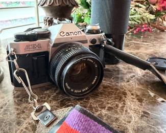 Canon AE-1 Camera and Lens,  not tested