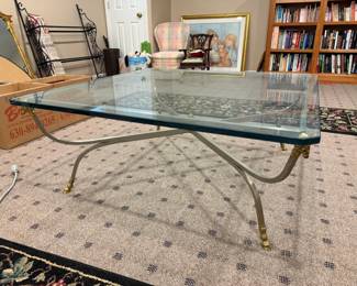 Glass Top Coffee Table 