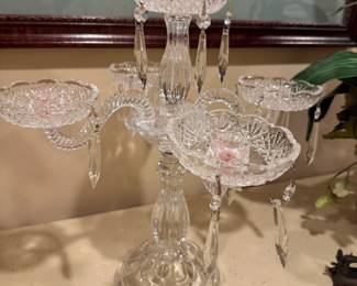 Glass Candelabra 