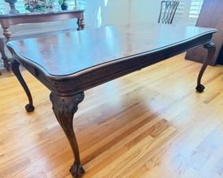 Walnut Dining Room Table Two Leaves
