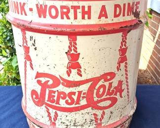 10 GALLON DOUBLE DOT PEPSI SYRUP CAN