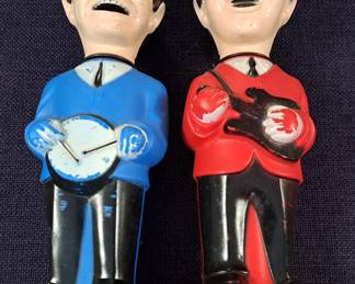 BEATLES RINGO & PAUL SOAP BOTTLES LOOK UP