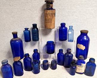 COBALT BLUE BOTTLES