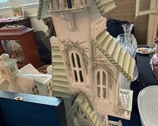 Whimsical MultiStory Decorative House with Vine Motifs