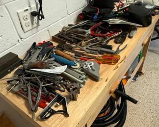 Assorted Hand Tools and Electrical Components