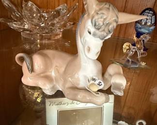 Lladro Donkey in Love Figurine