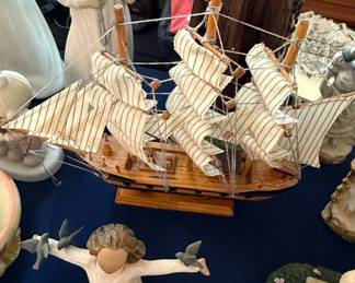 Wooden Tall Ship Model