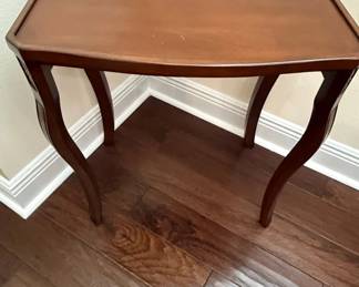 Vintage Mahogany Console Table with Cabriole Legs