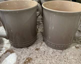Le Creuset Stoneware Mugs  Oyster Grey