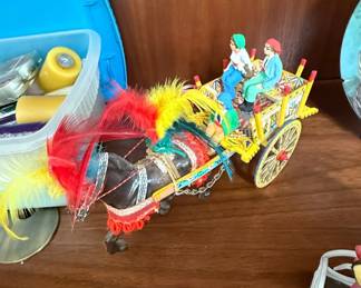 Sicilian Donkey Cart Miniature
