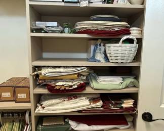 Assorted Linens and Decorative Items