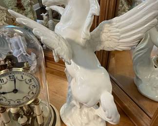White Porcelain Pegasus Figurine by Porceval