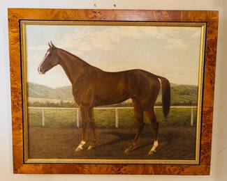 Pair of Signed Horse Paintings