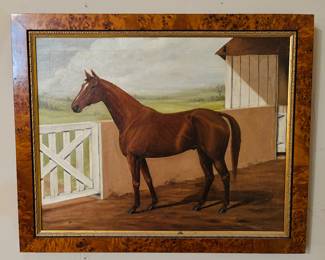 Pair of Signed Horse Paintings