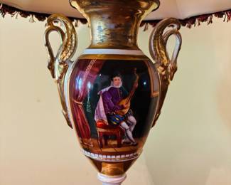 Pair of Old Paris Urn Lamps