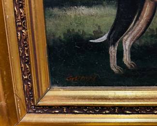 Oil of Canvas of Dogs