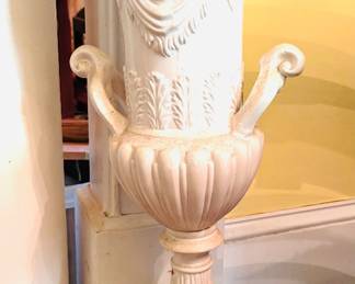 White Plaster Urn